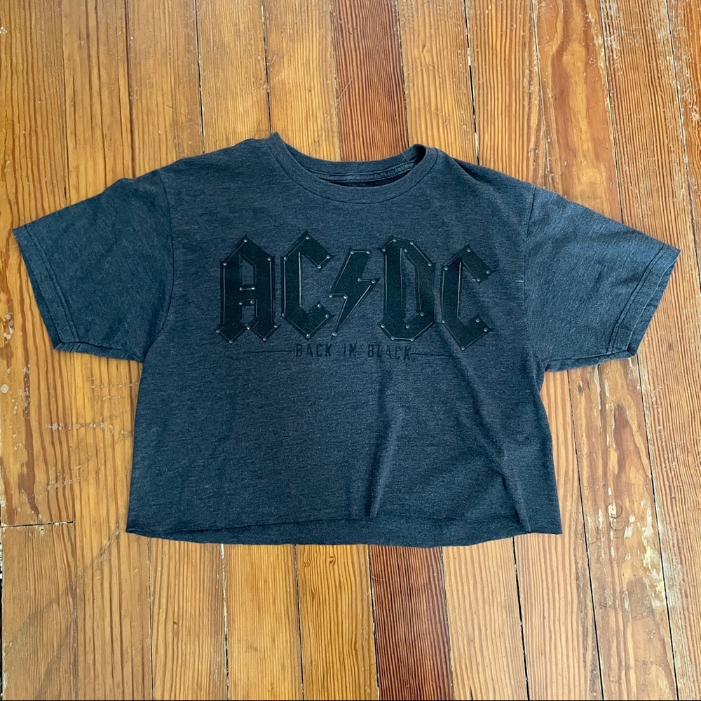 AC/DC Band Cropped Tee M